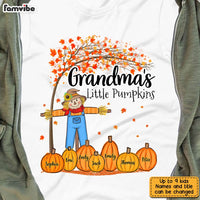 Personalized Fall Grandma Scarecrown Pumpkins T Shirt AG265 30O31 thumb 1