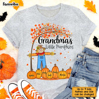 Personalized Fall Grandma Scarecrown Pumpkins T Shirt AG265 30O31 thumb 1