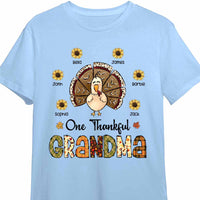 Personalized Fall Thankful Grandma Turkey T Shirt AG301 23O47 thumb 1