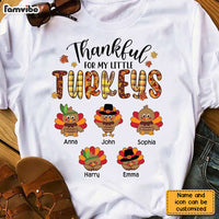 Personalized Thankful For My Little TurKeys Grandma T Shirt AG291 32O2 thumb 1