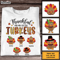 Personalized Thankful For My Little TurKeys Grandma T Shirt AG291 32O2 thumb 1