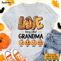 Personalized Fall Love Being Called Grandma T Shirt AG262 23O31 thumb 1
