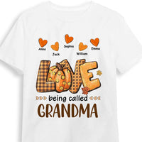 Personalized Fall Love Being Called Grandma T Shirt AG263 23O28 thumb 1
