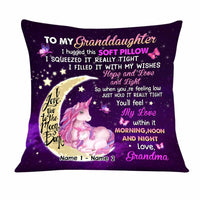Personalized Unicorn Love To The Moon And Back Hug This Pillow AG255 58O34 thumb 1
