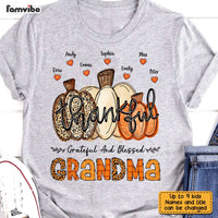 Personalized Fall Pumpkin Grandma T Shirt AG292 32O31 thumb 1
