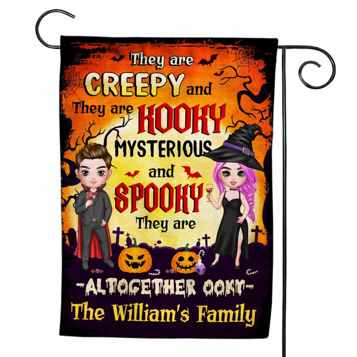 Personalized Halloween Family Creepy Spooky Flag AG257 58O47 1