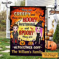Personalized Halloween Family Creepy Spooky Flag AG257 58O47 thumb 1