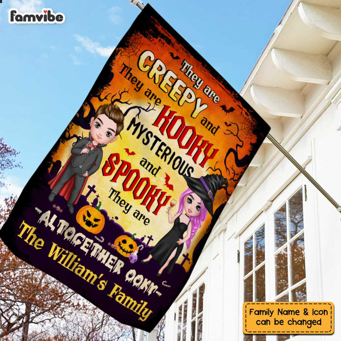 Personalized Halloween Family Creepy Spooky Flag AG257 58O47 1