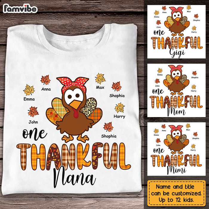 Personalized Fall Turkey Grandma T Shirt - Hoodie - Sweatshirt AG303 85O28 1