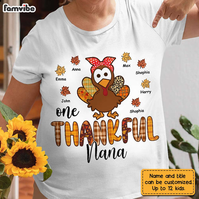 Personalized Fall Turkey Grandma T Shirt - Hoodie - Sweatshirt AG303 85O28 1