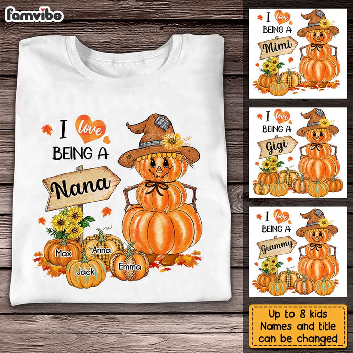 Personalized Fall Pumpkin Grandma T Shirt - Hoodie - Sweatshirt AG304 85O31 1
