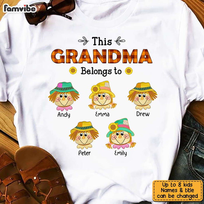 Personalized Grandma Belongs To Fall T Shirt AG294 32O31 1