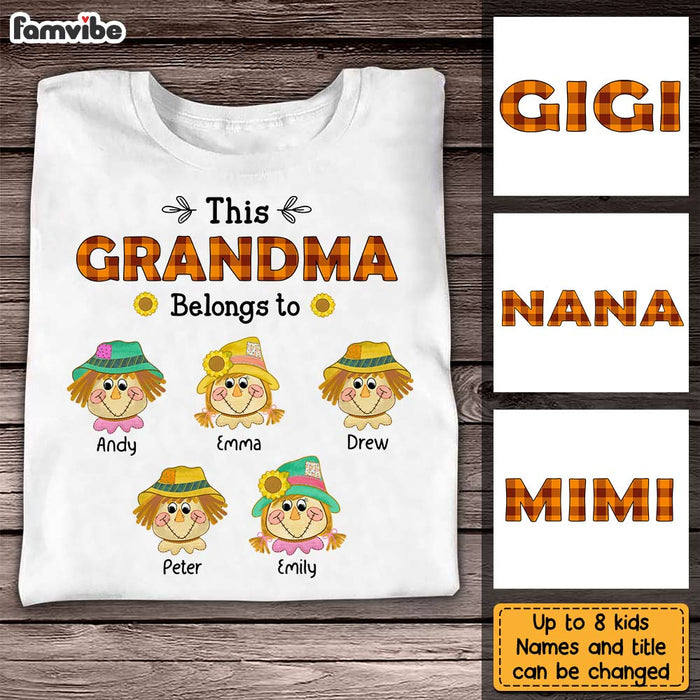 Personalized Grandma Belongs To Fall T Shirt AG294 32O31 1