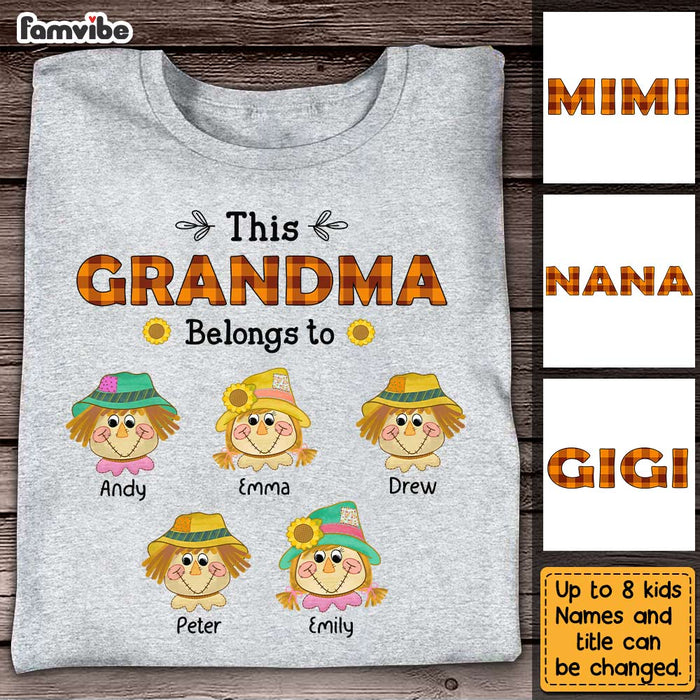 Personalized Grandma Belongs To Fall T Shirt AG294 32O31 1