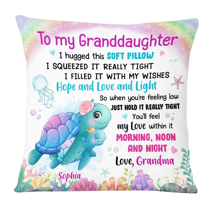 Personalized Granddaughter Sea Animals Hug This Pillow AG264 30O53 1