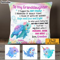 Personalized Granddaughter Sea Animals Hug This Pillow AG264 30O53 thumb 1