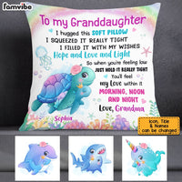 Personalized Granddaughter Sea Animals Hug This Pillow AG264 30O53 thumb 1