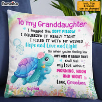 Personalized Granddaughter Sea Animals Hug This Pillow AG264 30O53 thumb 1