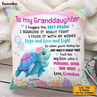 Personalized Granddaughter Sea Animals Hug This Pillow AG264 30O53 thumb 1