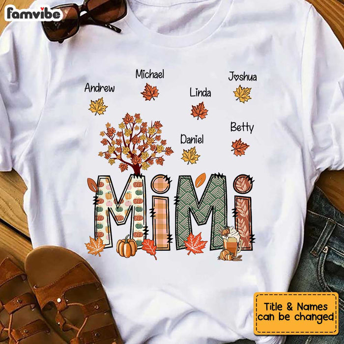 Personalized Grandma Fall T Shirt AG293 30O34 1