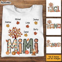 Personalized Grandma Fall T Shirt AG293 30O34 thumb 1