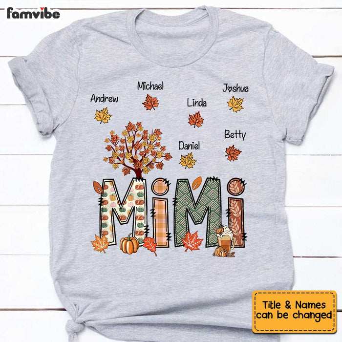 Personalized Grandma Fall T Shirt AG293 30O34 1