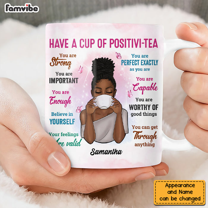 Personalized Positivi-tea Positivity Self Affirmation Mug AG271 23O47 1