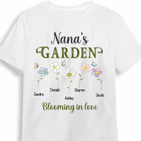Personalized Grandma Garden Blooming In Love T Shirt AG303 33O34 thumb 1