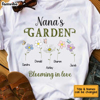 Personalized Grandma Garden Blooming In Love T Shirt AG303 33O34 thumb 1