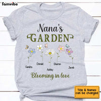 Personalized Grandma Garden Blooming In Love T Shirt AG303 33O34 thumb 1