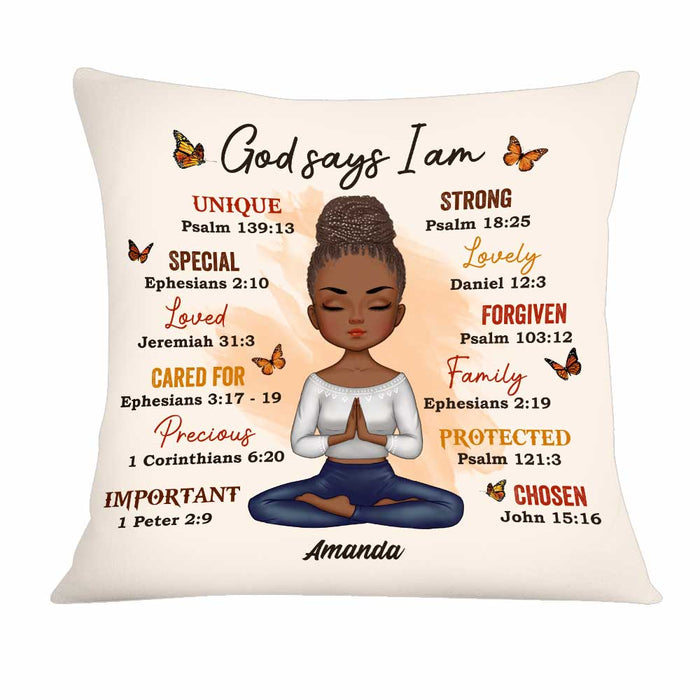Personalized God Say I Am Pillow AG296 30O34 1