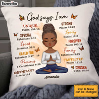 Personalized God Say I Am Pillow AG296 30O34 thumb 1