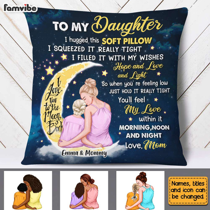 Personalized Daughter Hug This Pillow AG272 30O31 1