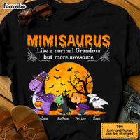 Personalized Grandma Dinosaur Halloween T Shirt - Hoodie - Sweatshirt AG271 30O47 thumb 1