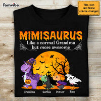 Personalized Grandma Dinosaur Halloween T Shirt - Hoodie - Sweatshirt AG271 30O47 thumb 1