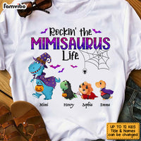 Personalized Rockin' Grandma Halloween Dinosaur Life T Shirt AG275 30O53 thumb 1