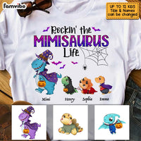 Personalized Rockin' Grandma Halloween Dinosaur Life T Shirt AG275 30O53 thumb 1