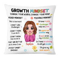 Personalized Growth Mindset Daily Affirmation Pillow AG311 23O53 thumb 1