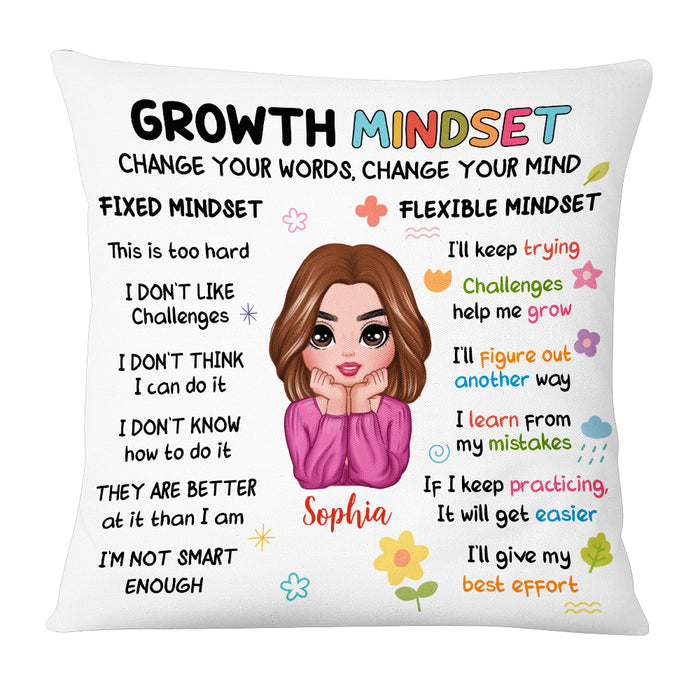 Daily Affirmations Pillow, Self-care Decorative Pillow, Daily