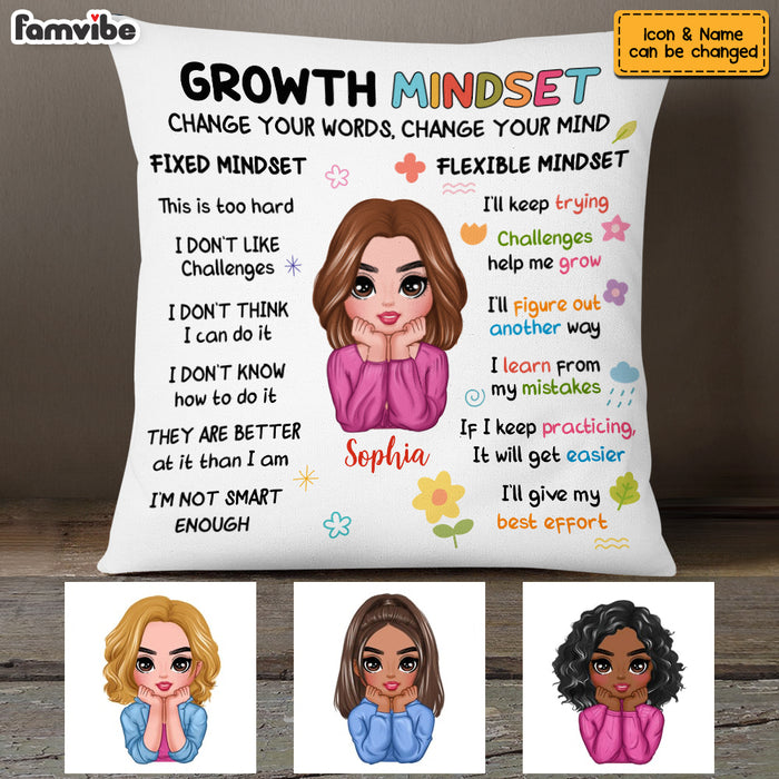 Personalized Growth Mindset Daily Affirmation Pillow AG311 23O53 1