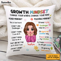 Personalized Growth Mindset Daily Affirmation Pillow AG311 23O53 thumb 1