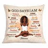 Personalized God Says Daughter Floral Pillow AG271 32O34 1