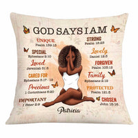 Personalized God Says Daughter Floral Pillow AG271 32O34 thumb 1