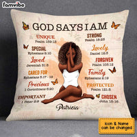 Personalized God Says Daughter Floral Pillow AG271 32O34 thumb 1