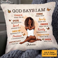 Personalized God Says Daughter Floral Pillow AG271 32O34 thumb 1