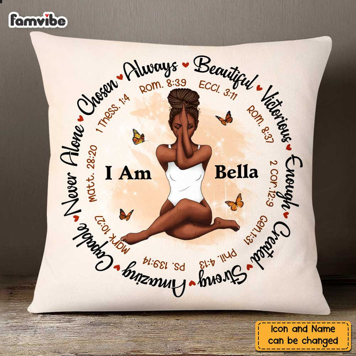 Personalized God Says I Am Pillow AG291 30O47 1