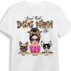 Personalized Livin' That Dog Mom Life Leopard Paw Prints T Shirt AG273 58O53 1