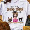 Personalized Livin' That Dog Mom Life Leopard Paw Prints T Shirt AG273 58O53 1