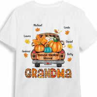 Personalized Grateful Thankful Blessed Grandma Hello Fall T Shirt AG265 58O34 thumb 1