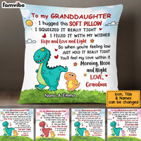 Personalized Grandson Dinosaur Pillow AG301 33O34 thumb 1